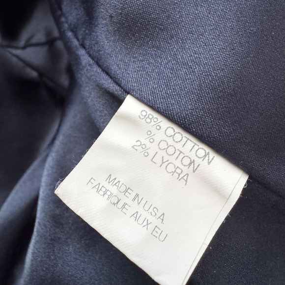 Theory Velvet Cropped Blazer Jacket Navy Blue Short Sleeve 8 VTG Steampunk Y2K - Picture 6 of 11